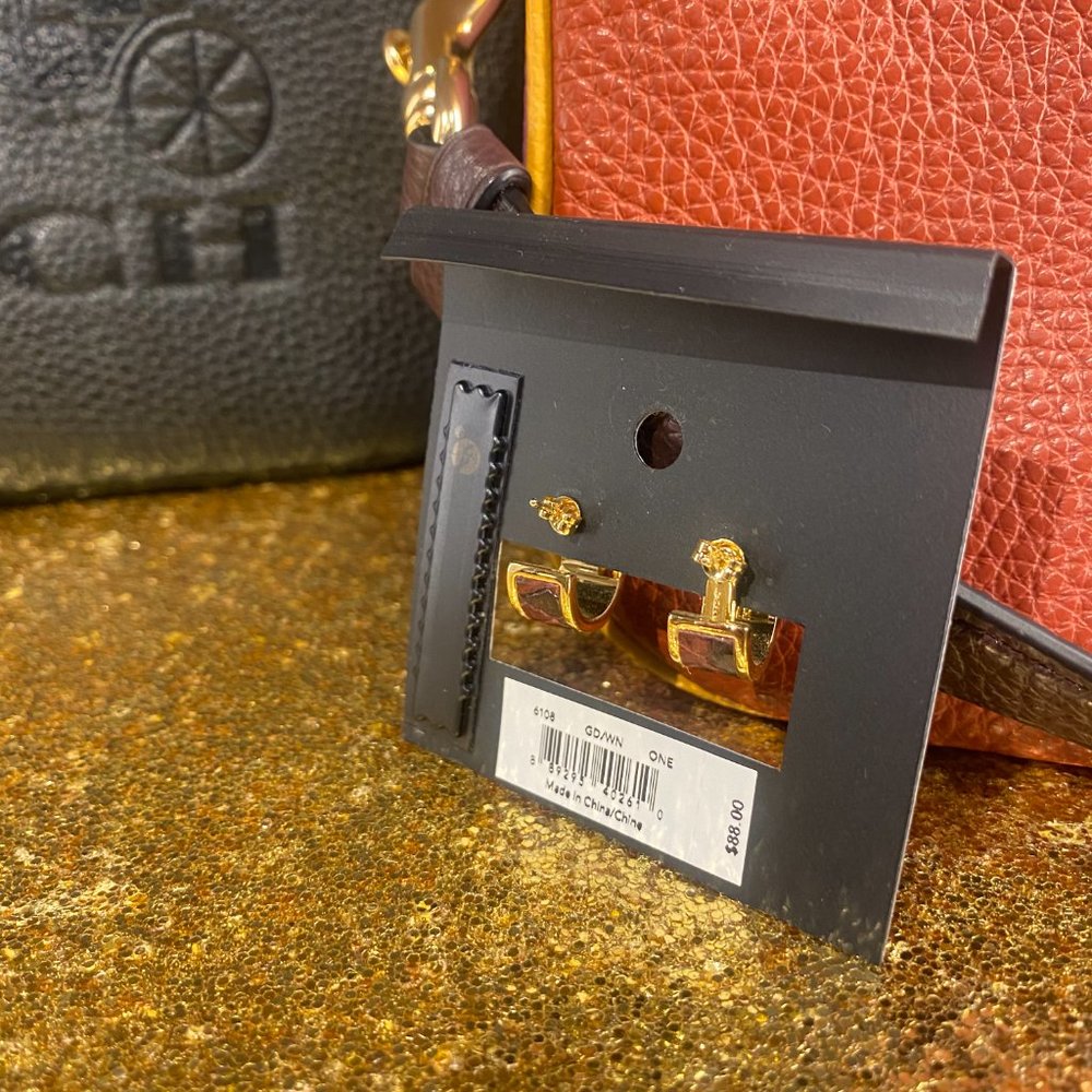 HUGGIE EARRINGS (COACH 6108) - Picture 3 of 5